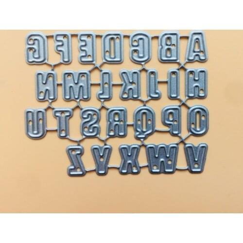 Alphabet Letter Metal Cutting Dies Stencil Scrapbooking DIY Album Stamp Paper Card Embossing Decor
