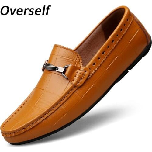 2019 Moccasins Driving Shoes for men Luxury Brand man Loafers High Quality Genuine Leather Casual Shoes