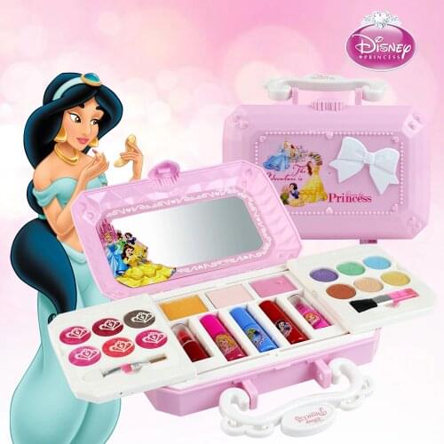 23pcs/set Disney Cosmetics Set Toy Make Up Kits Cute Play House Children Gift Safe No Toxic For Girls Dressing Cosmetic Gift Box