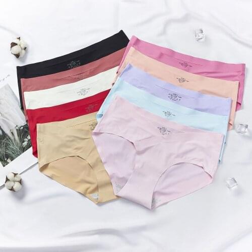 Pregnant Womens Underwear Cotton File Pregnant Thin Ice Silk Unresented Low-waisted Womens Triangle Pants
