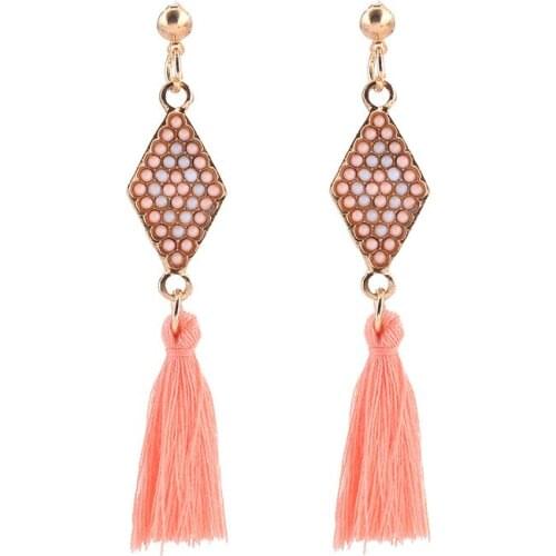 New boutique earrings personality long tassel earrings