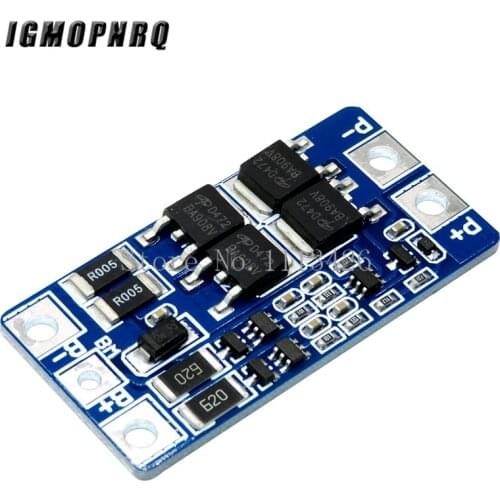 2S 10A 7.4V 18650 lithium battery protection board 8.4V balanced function/overcharged protection