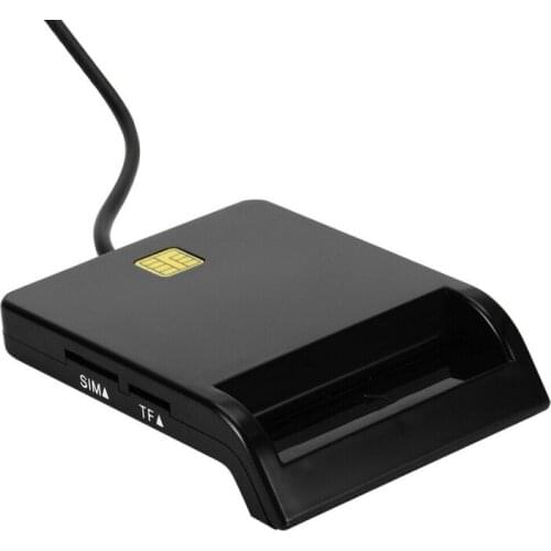 Portable USB Smart Card Reader For DNIE ATM CAC IC ID Bank Card SIM Card Reader Cloner Connector for Windows Linux Android Phone