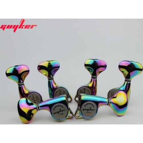 GUYKER 3R3L Chameleon Rainbow Tuners Electric Guitar Machine Heads Tuners