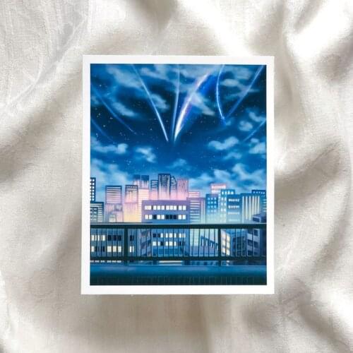 Self-adhesive Wall Stickers Kimi no Na wa (Your Name) Art Print Poster Nordic Decoration Print Wall Art