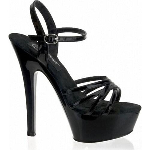 Mature PU Solid Women Sandals Women Buckle Strap 15CM Thin High Heel waterproof fashion Office & Career Classics woman shoes