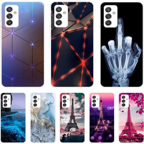 For Samsung M02s Case Silicone Soft Marble Back Cover for Samsung Galaxy M02s / A82 / Quantum2 Phone Case Clear Silicone m 02s
