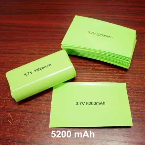 100pcs/lot Ternary lithium battery PVC heat-shrinkable sleeve encapsulation battery cover capacity label shrink film