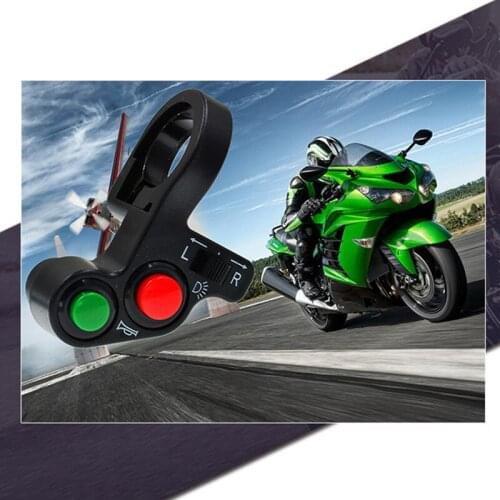 Motorcycle Handlebar Universal Switch LED multifunction Electric Bike Scooter Horn Turn Signals On/Off Button Light Switch