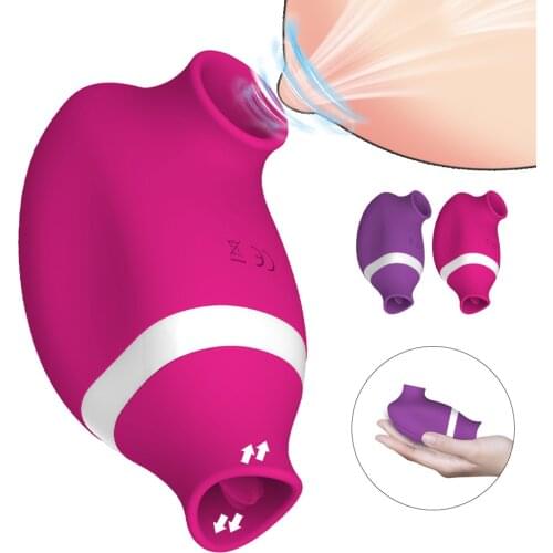 Clitoris Sucker Vibrator Women Sucking Pussy Nipple Tongue Dildo Clitoris Stimulator Female Oral Licking Sex Toy for Adult Women