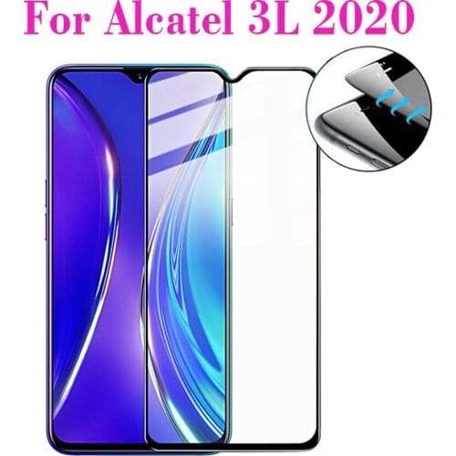 3D Tempered Glass For Alcatel 3L 2020 Full Cover 9H Protective film Explosion-proof Screen Protector For Alcatel 3L 2020