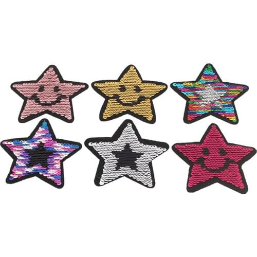 1 Set Sequins, Pentagram, Gradient Cloth, Clothing, Hat, Embroidered Cloth, Badge Accessories Diy Accessories