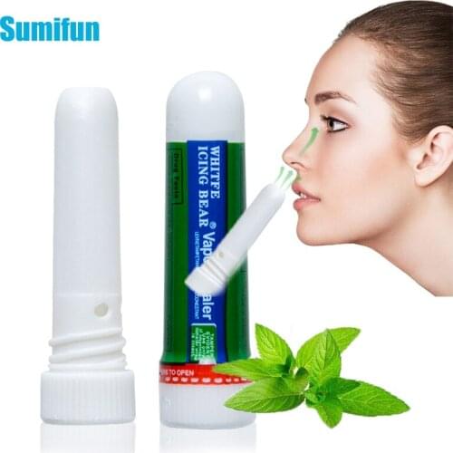 1pcs Nasal Essential Oil Rhinitis Mint Cream Cold Cool Headache Refresh Nose 100% Original Thailand Nasal Inhaler Herbs Ointment