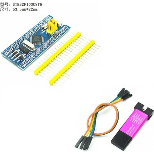 10PCS ST LINK Stlink ST-Link V2 Mini STM8 STM32 Simulator Download Programmer Programming With Cover