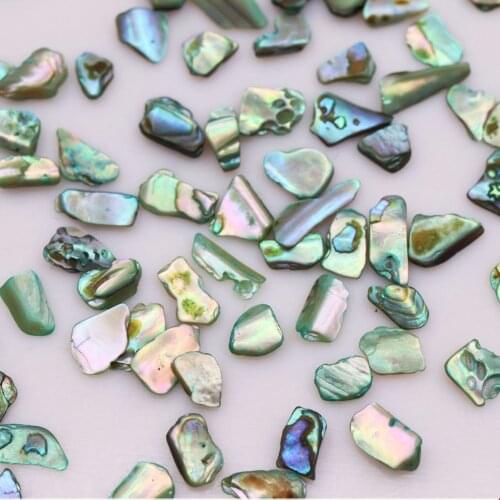100g/lot Natural Crushed Abalone Shell Mother of Pearl shell for DIY Jewelry Dyed Mother Pearl Scraps for fake nails