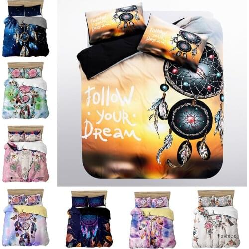 Custom Wholesale Digital Printing Cross-border Three-piece Set Dedicated To Foreign Trade Dreamer Series 3d Four-piece Set
