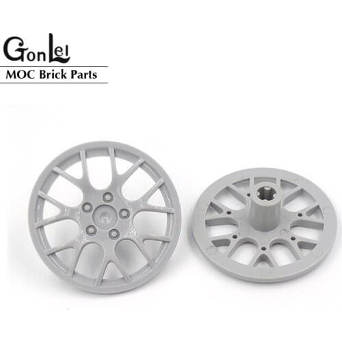 4Pcs/lot Wheels and Tyres Parts 85969 Wheel Cover 5 Spoke Thick fit for 56145 MOC Building Blocks Bricks DIY Toys Gifts