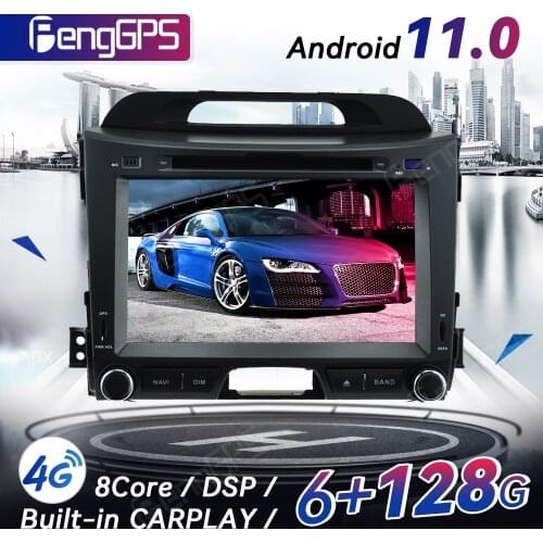 Android 11.0 GPS Navigation For KIA sportage R 2010-2016 Touchscreen Multimedia Headunit DVD Player FM AM With Carplay 4+64G DSP