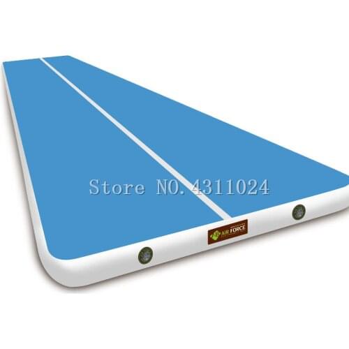 Free Shipping 8x2x0.2m Air Track Tumbling Mat Inflatable Gymnastics Airtrack With Electric Air Pump for Practice Gymnastics Mats