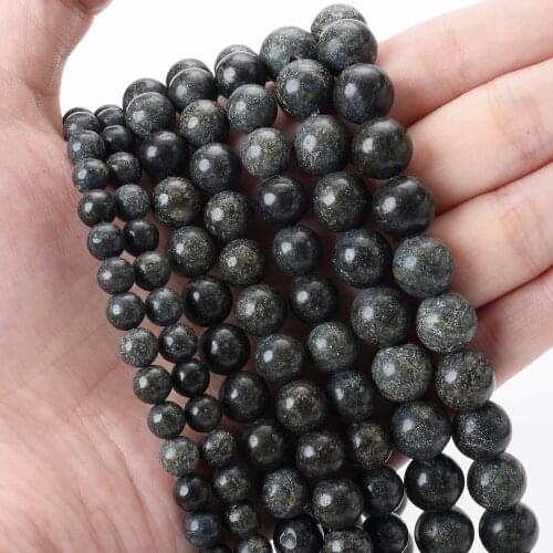 Natural Stone Beads Road Ice Round Loose Bead for Jewelry Making DIY Charm Bracelet Necklace Accessories 4/6/8/10/12mm 15