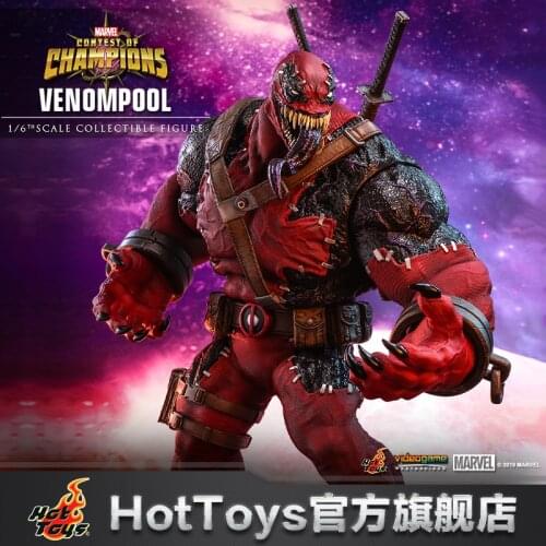 Original Marvel Contest of Champions Venompool Collectible Figure Cartoon Venompool Action Figures Toy Model Boys Toy 36.5Cm 1:6