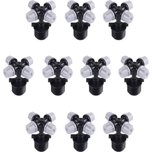 Crosses Spray Nozzle 20Pcs Garden Sprinklers Agricultural Irrigation Male Thread Gardening Watering Accessories Sprayer