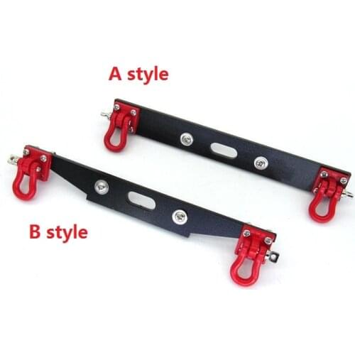 Metal Rear Bumper with Tow Hook for MN D90 D91 D99S MN90 MN99S 1/12 RC Car Upgrade Spare Parts Accessories