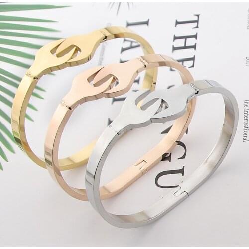 Fashion Design Punk Style Bracelet Stainless Steel Retro Wrench Steel Color Bangle Jewelry For Men And Women Gifts Wholesale