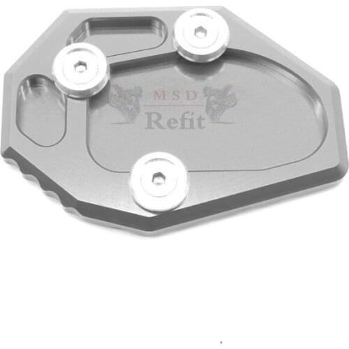 Motorcycl CNC Side Stand Kickstand Kick Stank Extension Foot Plate Pad For YAMAHA MT-07 FZ-07 MT 07 FZ 07 2014 2015 2016