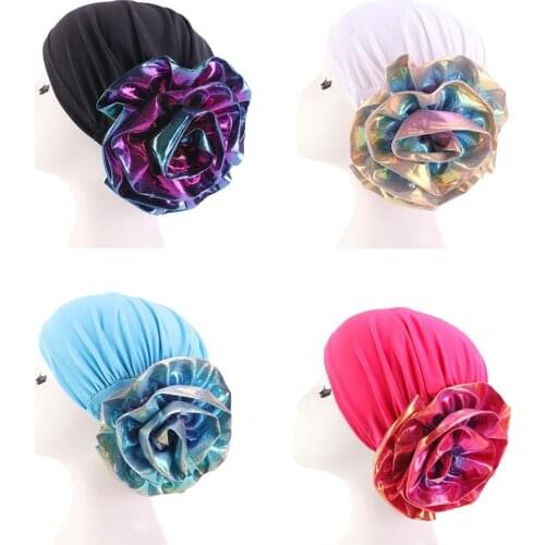 Muslim Flower Scarf Inner Hijab Cap Islamic Head Wear Hat Headband Turban Head Scarf Headwrap Women Hair Loss Beanie Indian New