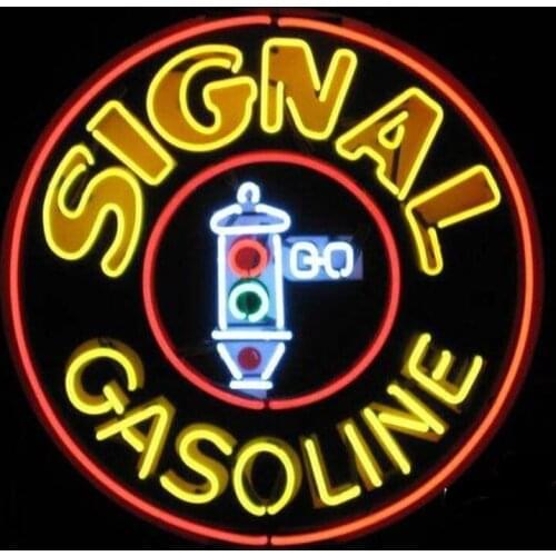 Neon Sign Signal Gasoline Gas station Lamp resterant light custom Print decorate wall diner Window lamps Impact Attract light