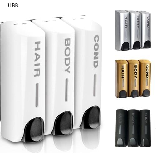 Single/Double/Triple 350ml Soap Dispenser Wall-mount Shower Bath Shampoo Dispenser Liquid Soap Container Bathroom Accessories