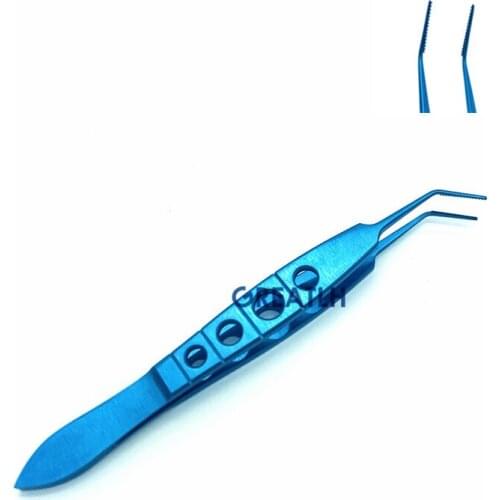 Ophthalmic Kansas nucleus fragment for removal Tweezer forceps Titanium eye surgical tools