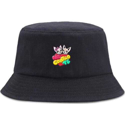 Cartoon Me Contro Te Bucket Hats Summer Boys Girls Student Fisherman Hat Printed Harajuku Hip Hop Beach Cap