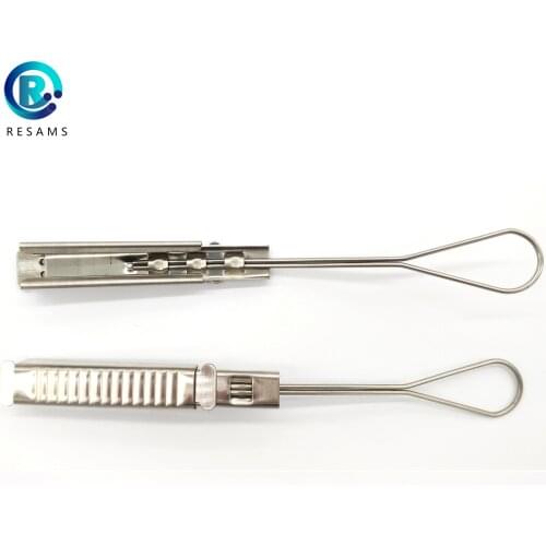 Resams FTTH The Use Of Safe Wire Cable Clamps Adjustable Optical Fiber Drop Pole Stainless Steel Suspension Fixed Easy To Ins