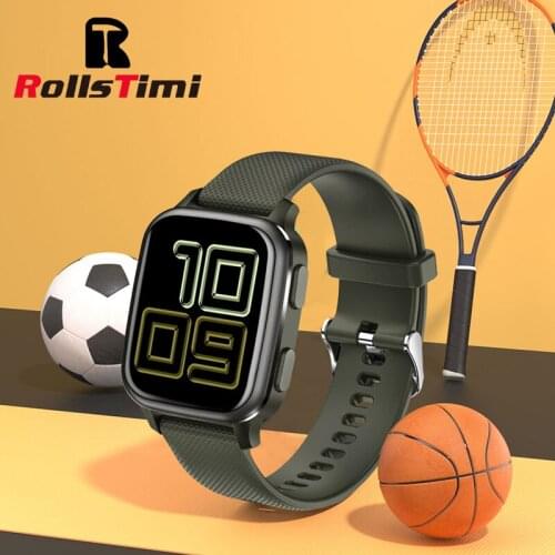 Rollstimi2021 Bluetooth phone Men Smart Watch Womenfashion Full Touch IP68waterproof Blood Pressure Smart Women Smart wristband