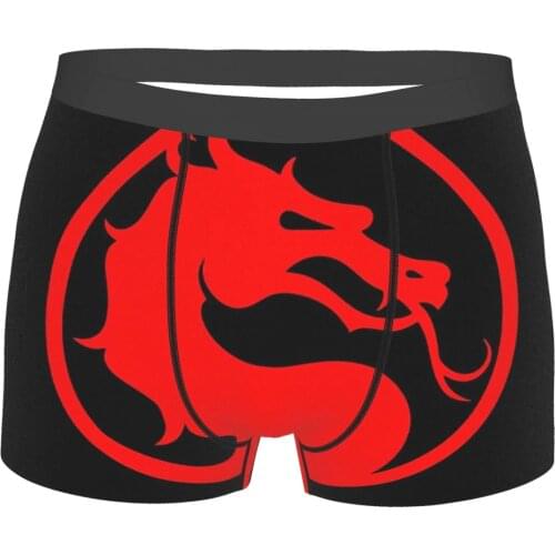 Mortal Kombat Game Sonya Blade Kano Raiden Red Dragon Underpants Breathbale Panties Mens Underwear Comfortable Shorts