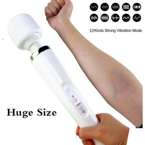 Huge Magic Wand VibratorsG Spot Massager for women, USB Charge Big AV Stick Female Clitoris Stimulator Adult Sex Toys for Woman