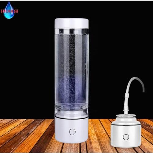Rechargeable Japan Titanium Electrolysis Lonizer 5000PPB Nano Hydrogen Water Bottle Multifunctional Pure H2 Generator Ventilator