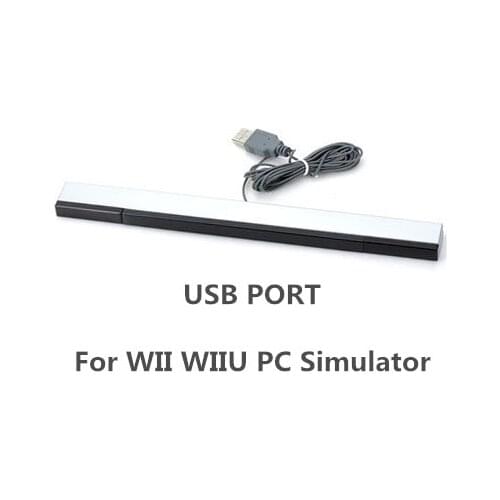 1Pcs Wired Infrared IR Signal Ray Motion Sensor Bar/Receiver For U Nintend Wii PC Simulator Sensor Bluetooth Inductor With USB