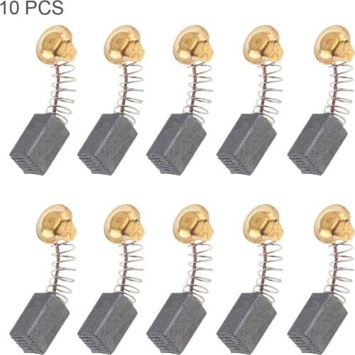 10pcs/lot Mini Black Universal Carbon Brushes with 20mm Spring and Copper Core for Electric Drill / Electric Mill Machine