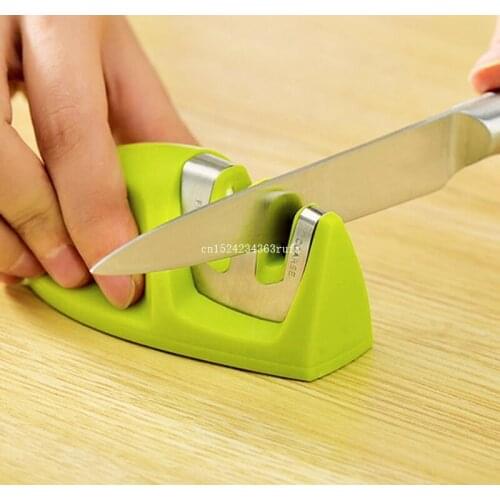 100 pcs Professional Knife Sharpeners 2 Stages (Diamond & Ceramic) Kitchen Knife Sharpener Sharpening Stone Kitchen Tools Item