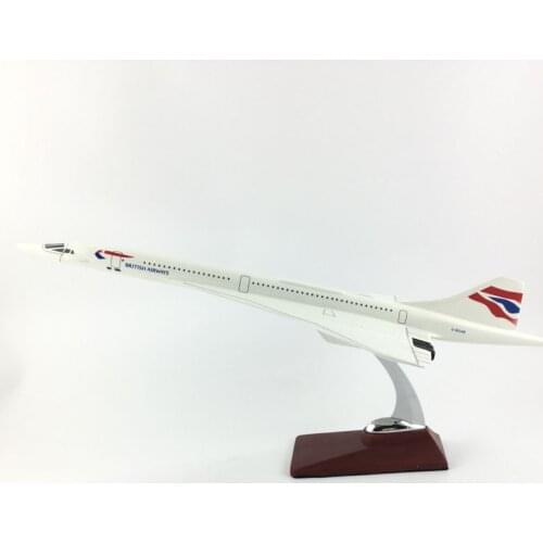 45-47CM CONCORDE BRITISH AIRWAYS MODEL PLANE AIRCRAFT MODEL TOY AIRPLANE BIRTHDAY GIFT