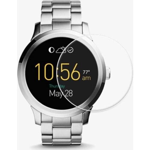 ALLOYSEED 2pcs Tempered Glass Protective Films Cover Screen Protector for Fossil Q Wander Smart Watch