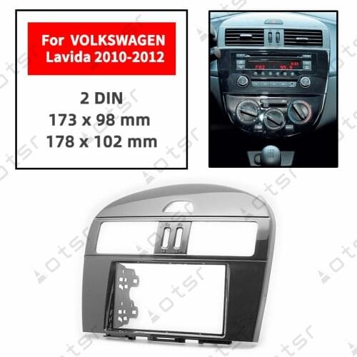 Car Radio Fascia Stereo Panel Plate For NISSAN Tiida (C12) 2011-2016 Pulsar 2013-2016 Manual Air-conditional Frame Dash Kit