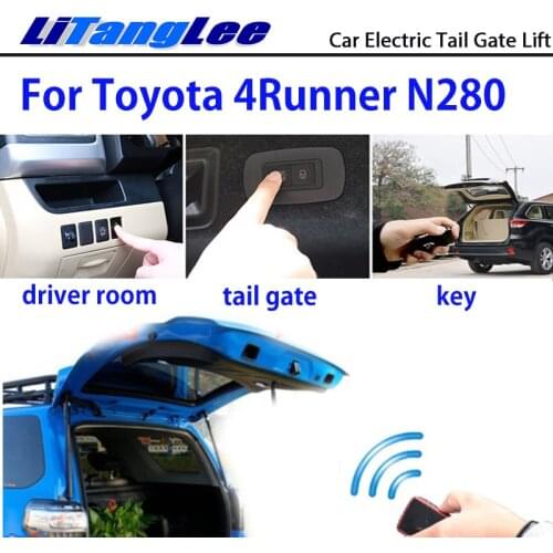 LiTangLee Car Electric Tail Gate Lift Tailgate Assist System For Toyota 4Runner N280 2009~2020 Remote Control Trunk Lid