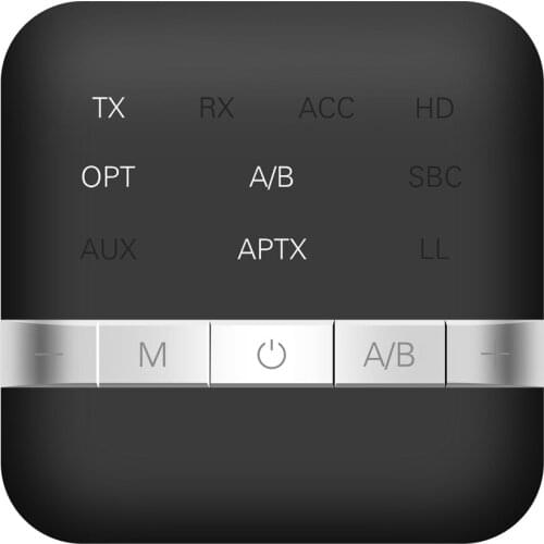 Qualcomm Optical Fiber Bluetooth Receiver Transmitter 2-in-1 Low-latency Bluetooth-compatible 5.0 Audio Adapter