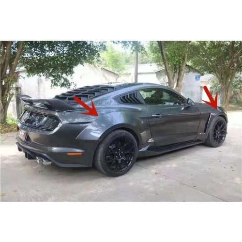 Car Wide-Body Wheel Eyebrow Round Arc Fender Mud Flaps Mudguards Splash Guards Fits For Ford Mustang 2015 2016 2017 2018 2019