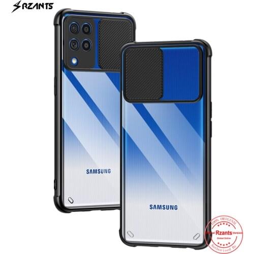 Rzants For Samsung Galaxy M62 F62 Galaxy A12 M12 Case Lens Protection Camera Protective Slim Airbag Transparent Thin Clear Cover