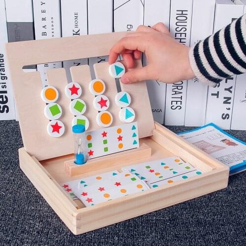 Baby Toy Montessori Wooden Toys Early childhood educational toys Math Toy Color match toys for Children